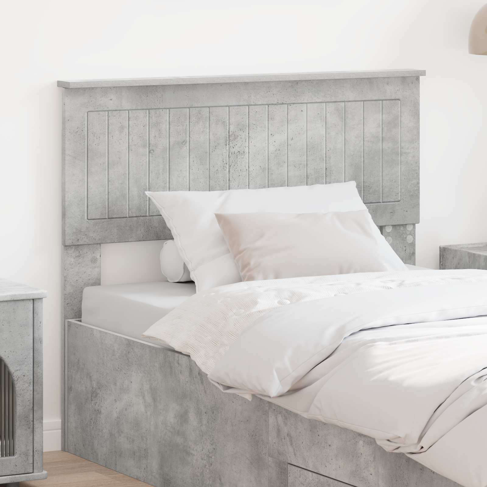 vidaXL Headboard Concrete Grey Engineered wood 1