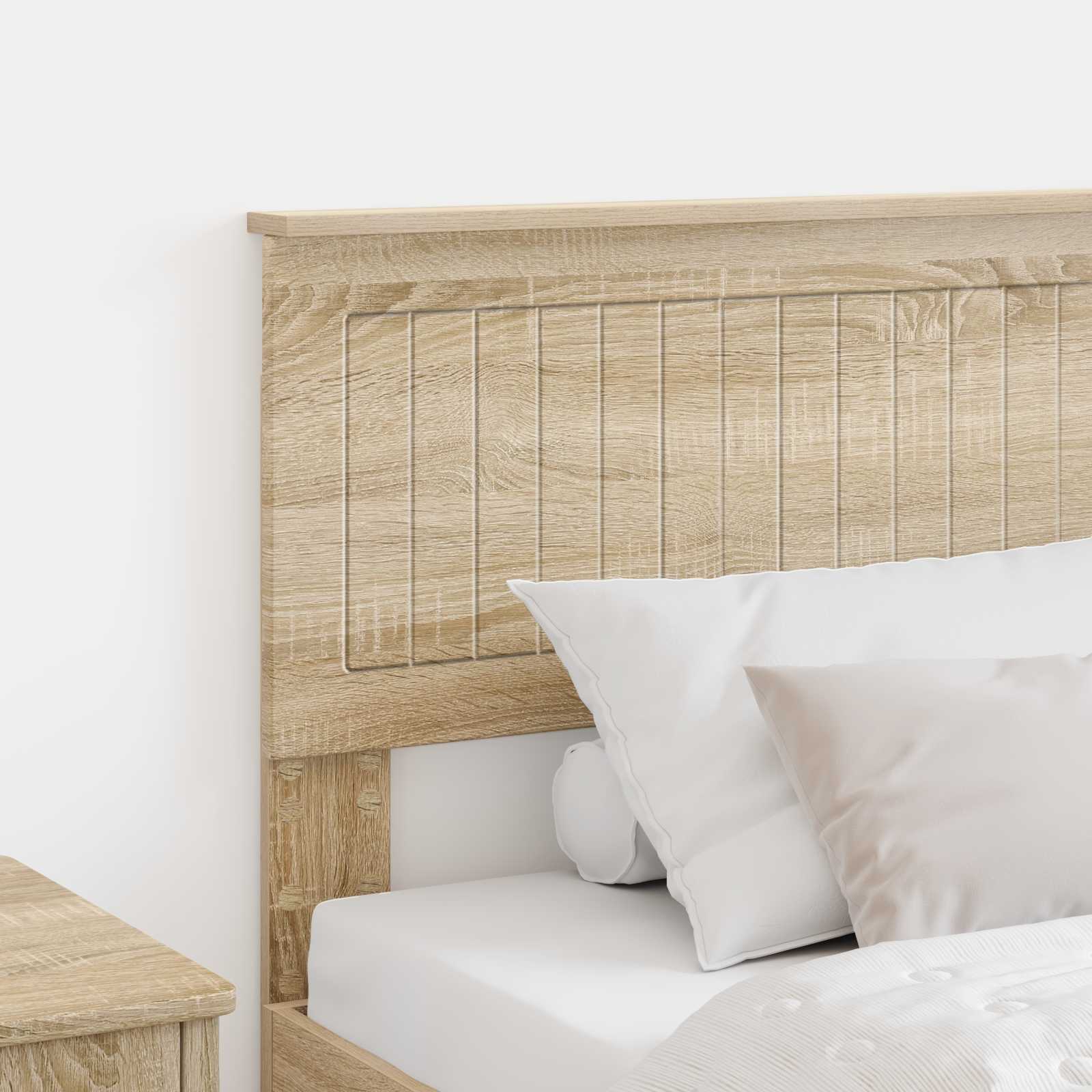 vidaXL Headboard Sonoma Oak Engineered wood 3