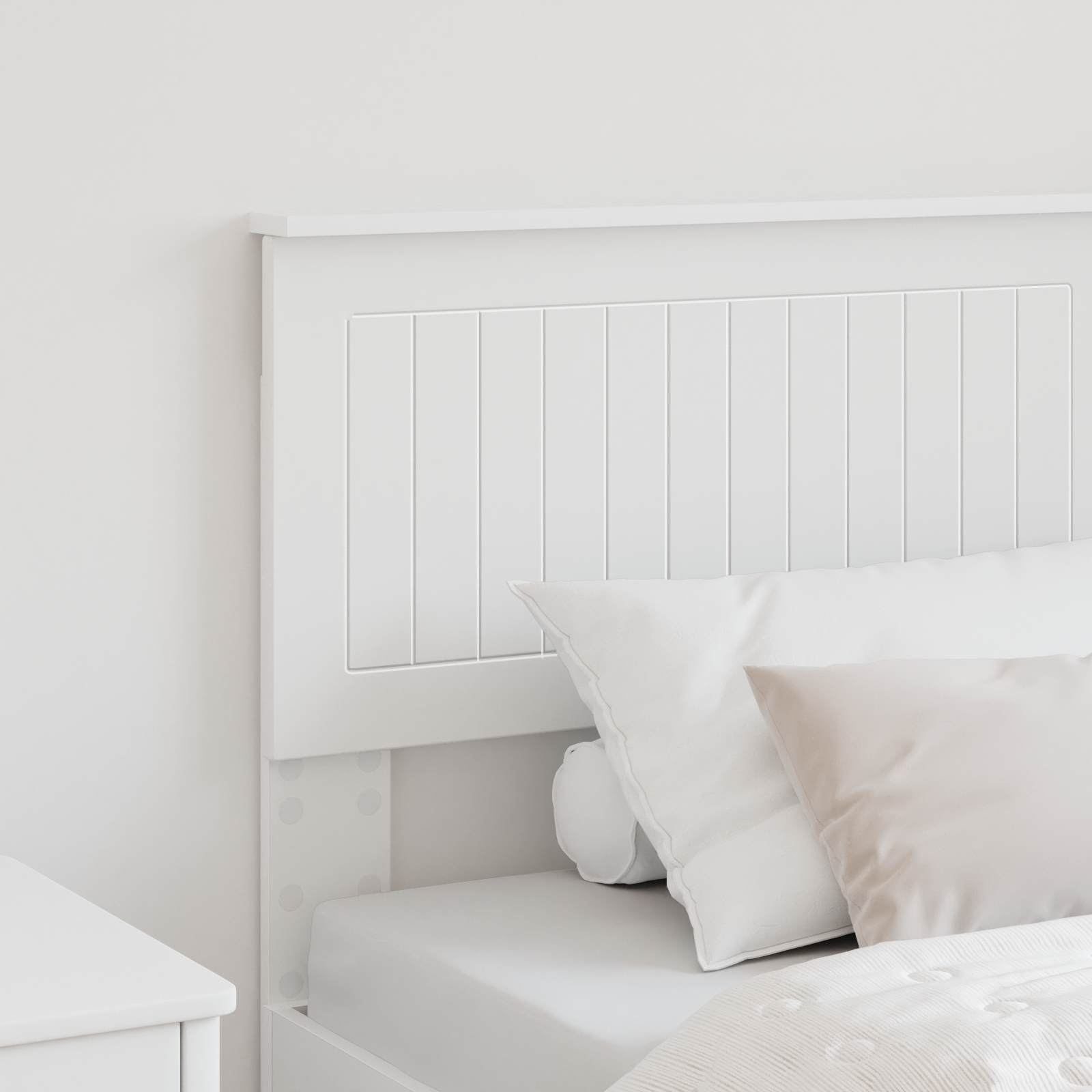vidaXL Headboard White Engineered wood 3