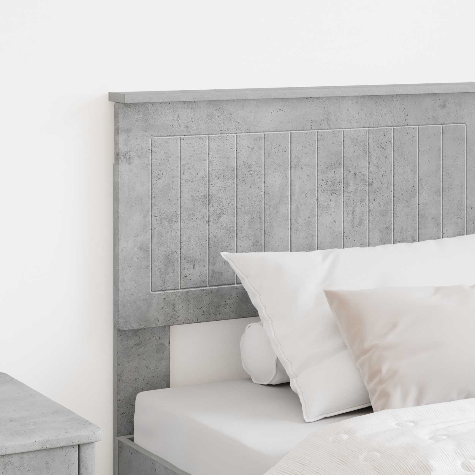 vidaXL Headboard Concrete Grey Engineered wood 3