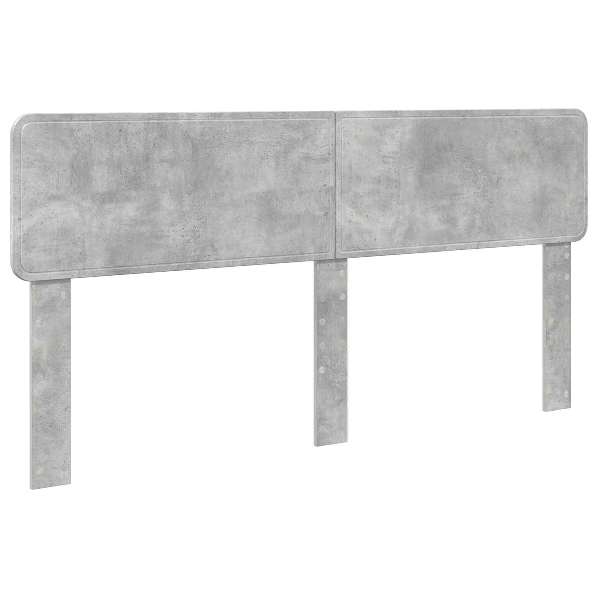 Headboard Engineered wood Concrete grey 200 cm