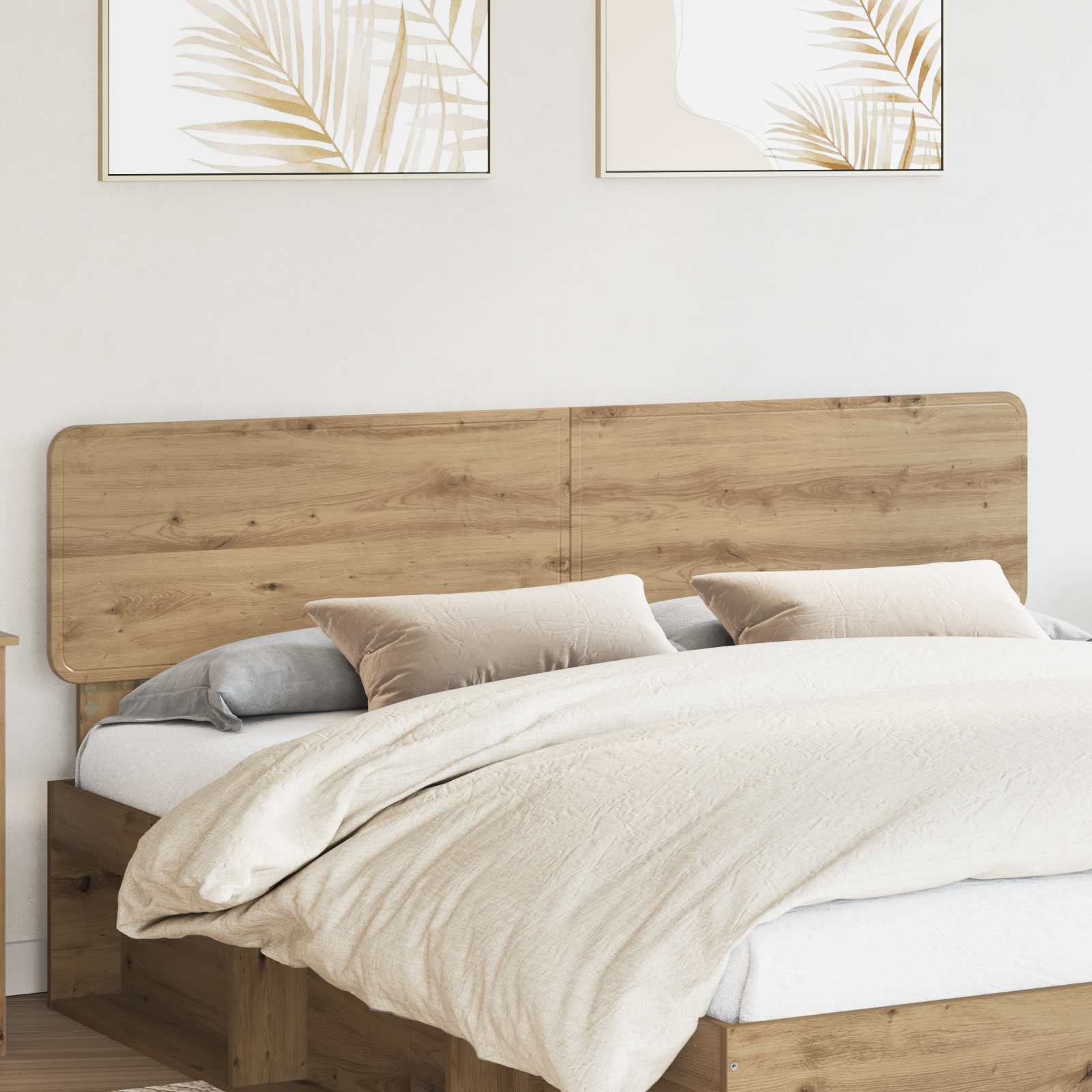 vidaXL Headboard Artisan Oak Engineered wood 1