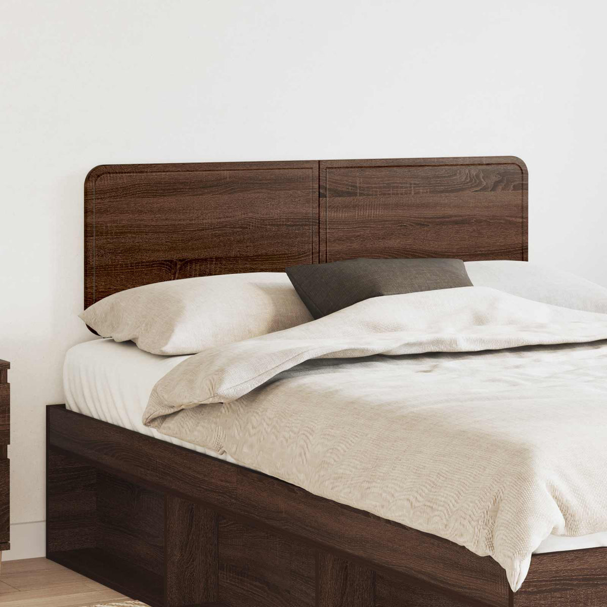 vidaXL Headboard Engineered wood Brown oak