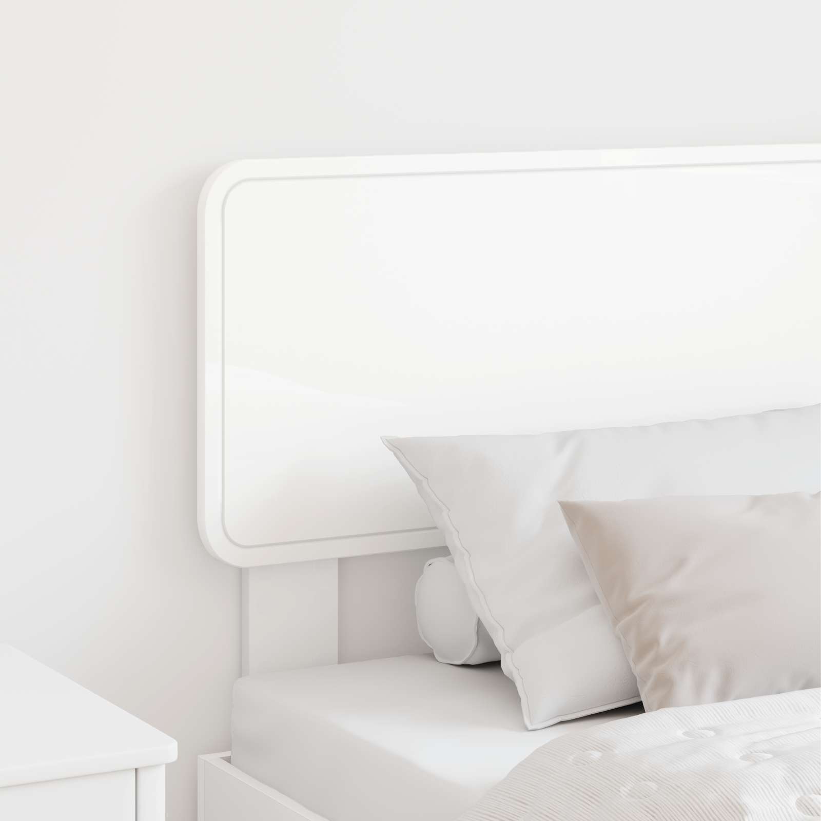 vidaXL Headboard White Engineered wood 3