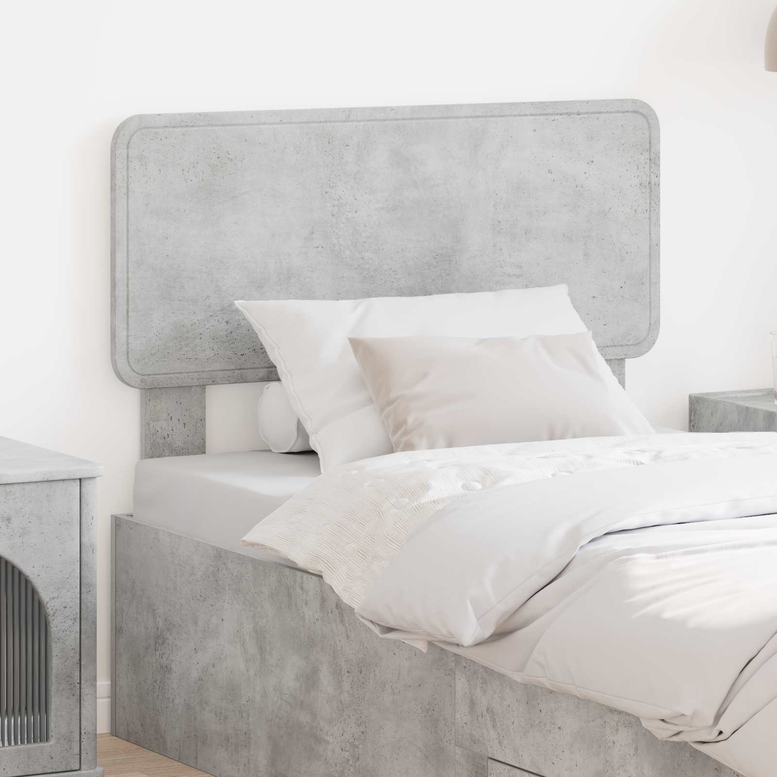 vidaXL Headboard Concrete Grey Engineered wood 1