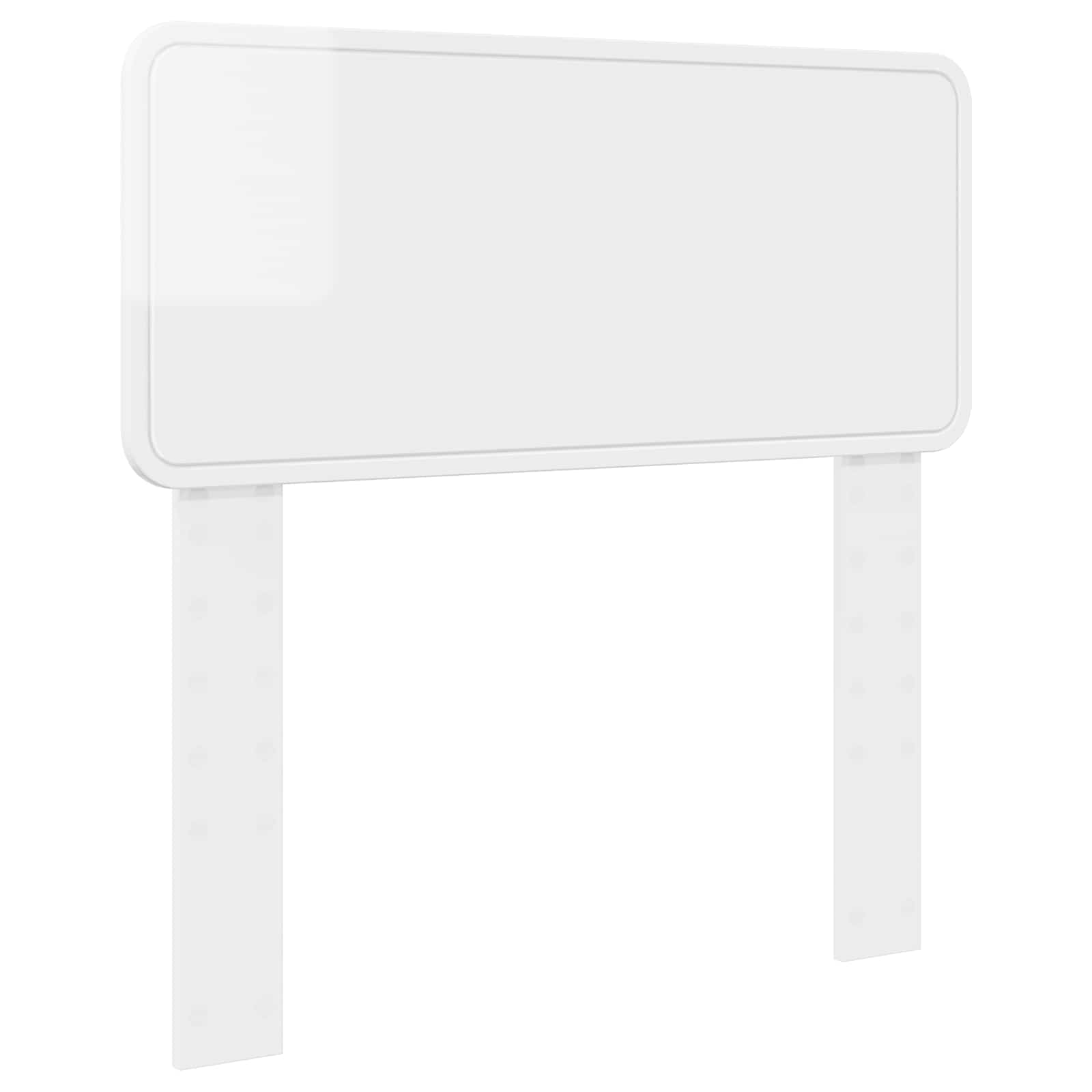 vidaXL Headboard Gloss White Engineered wood 2