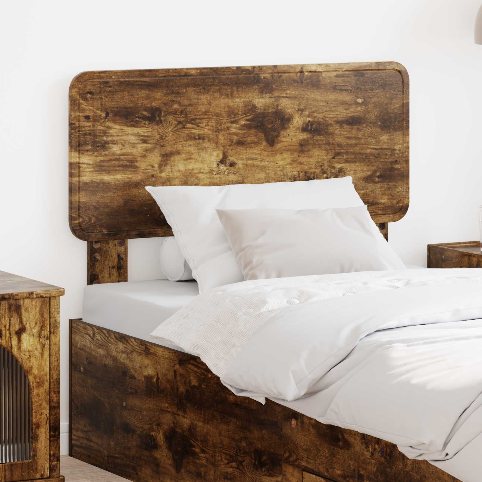 vidaXL Headboard Smoked Oak Engineered wood 1