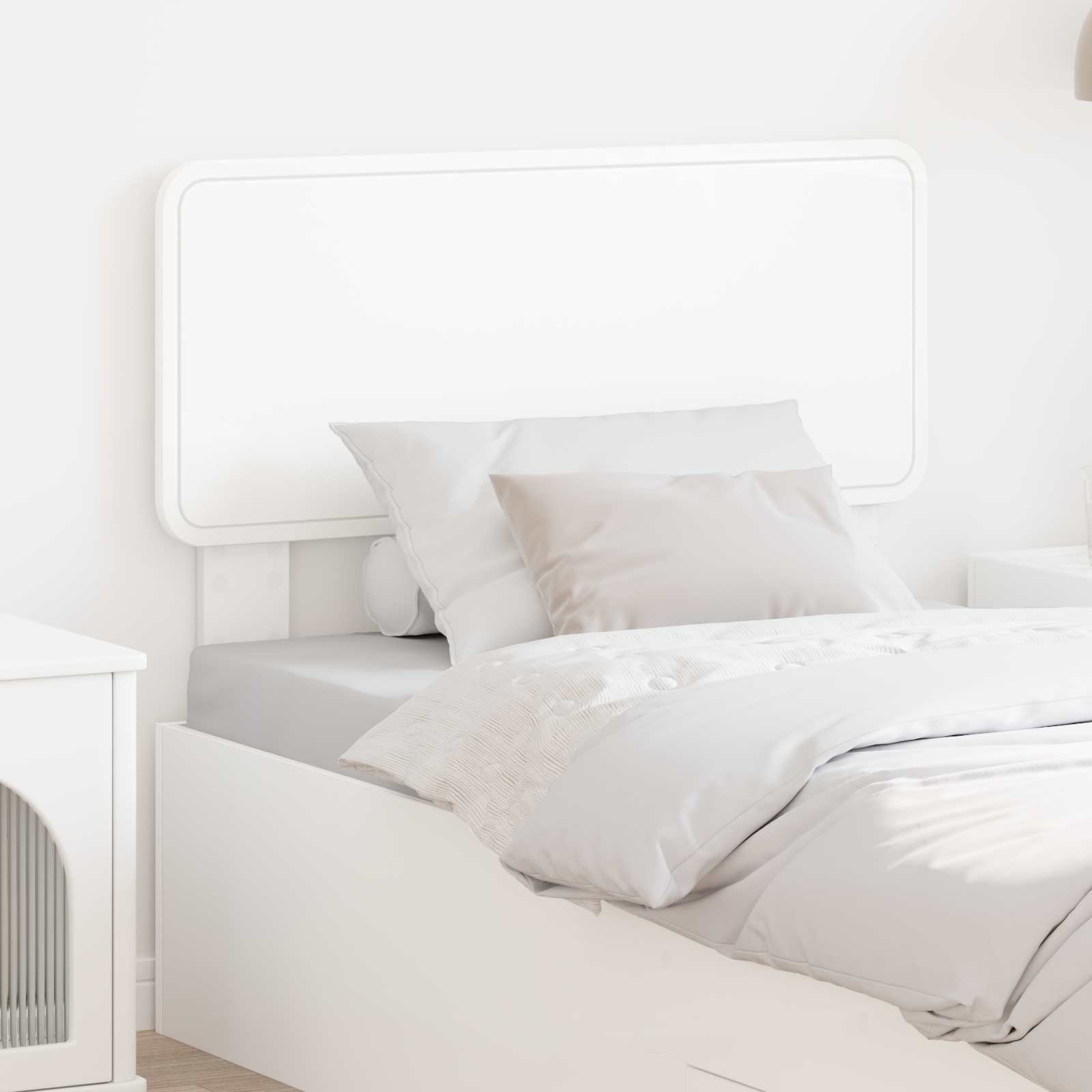 vidaXL Headboard White Engineered wood 1