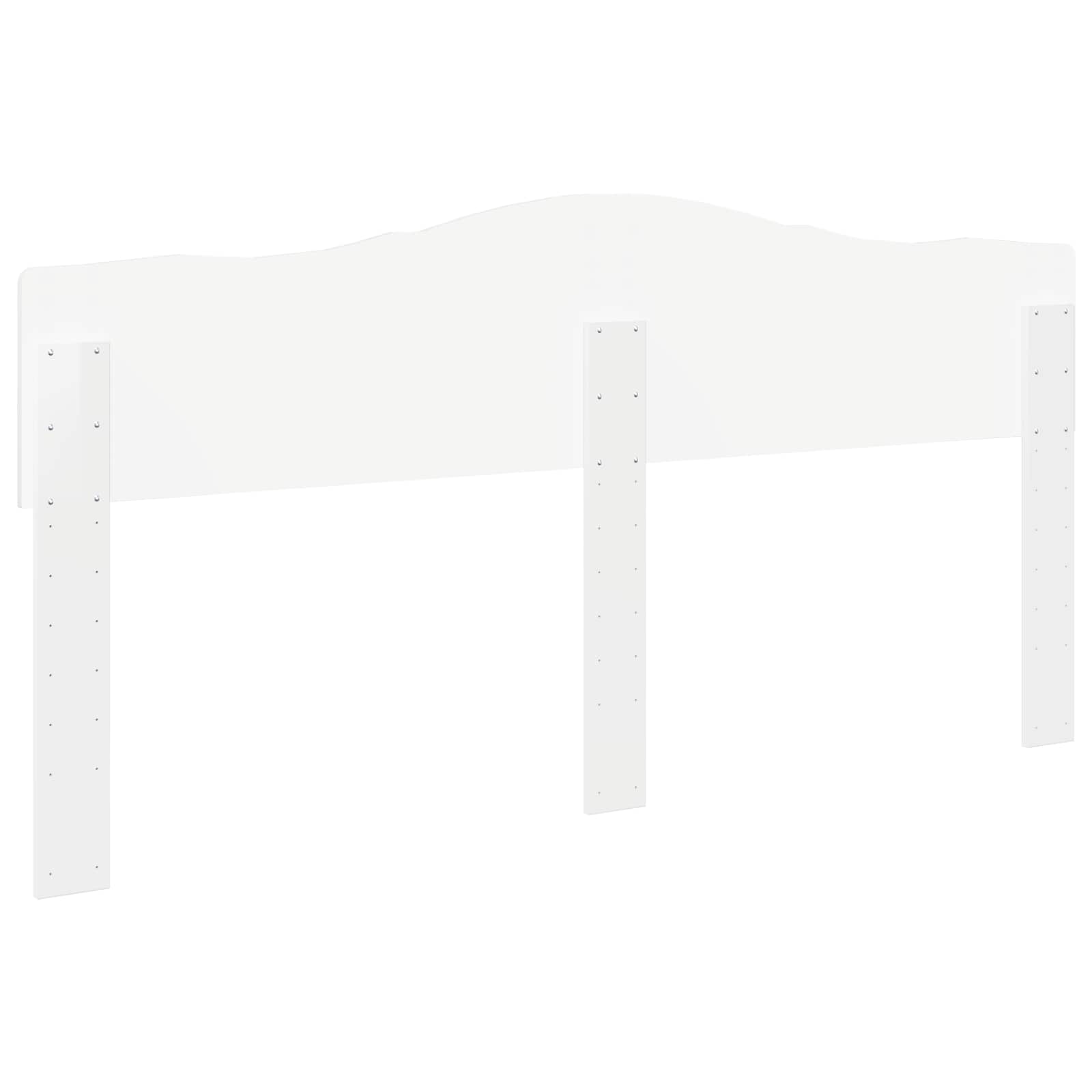 vidaXL Headboard Gloss White Engineered wood 6