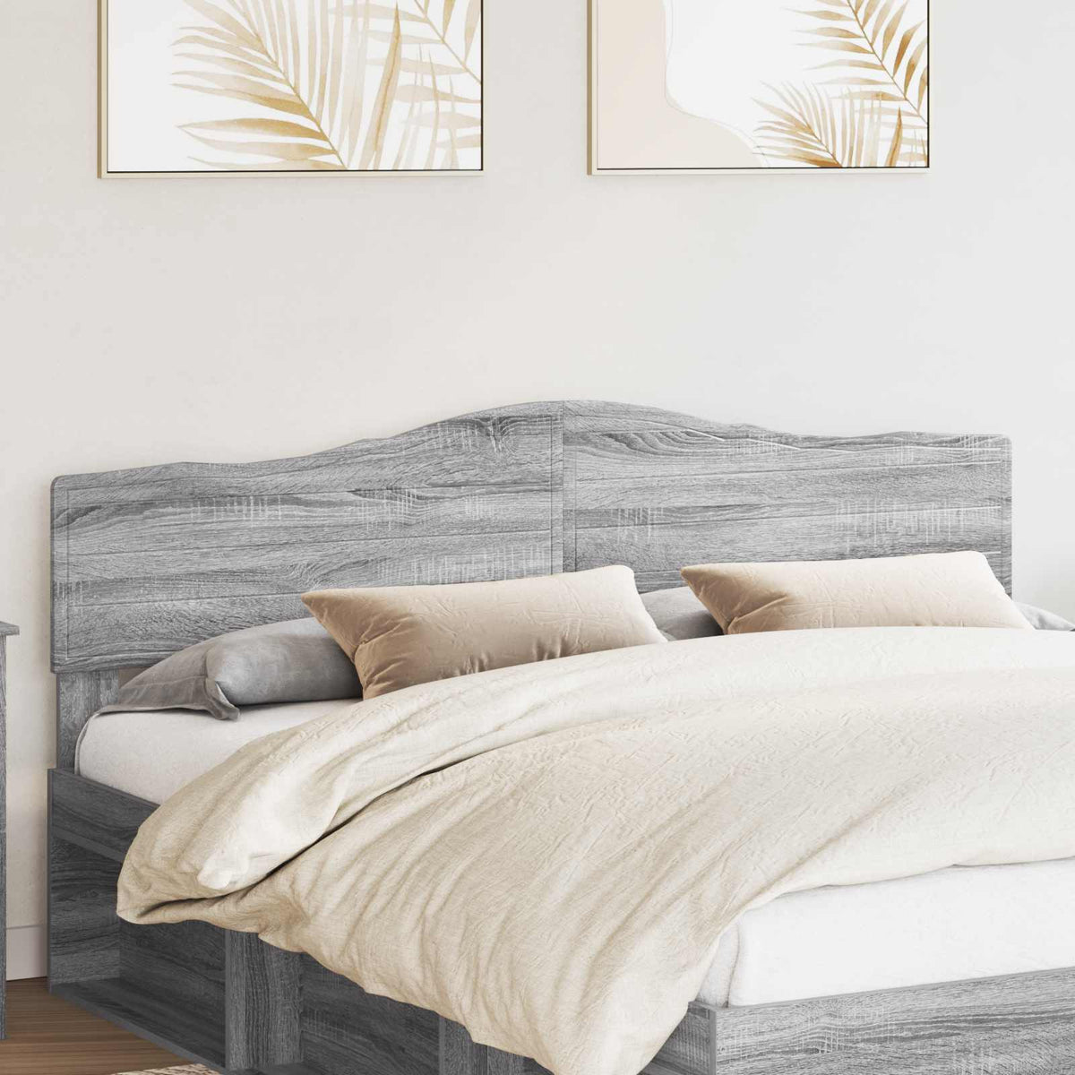 vidaXL Headboard Engineered wood Grey sonoma