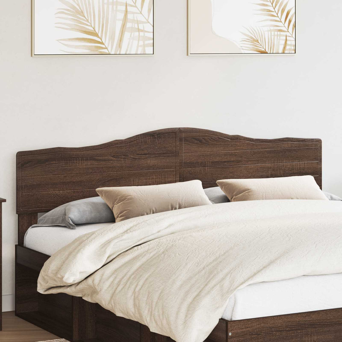 vidaXL Headboard Engineered wood Brown oak