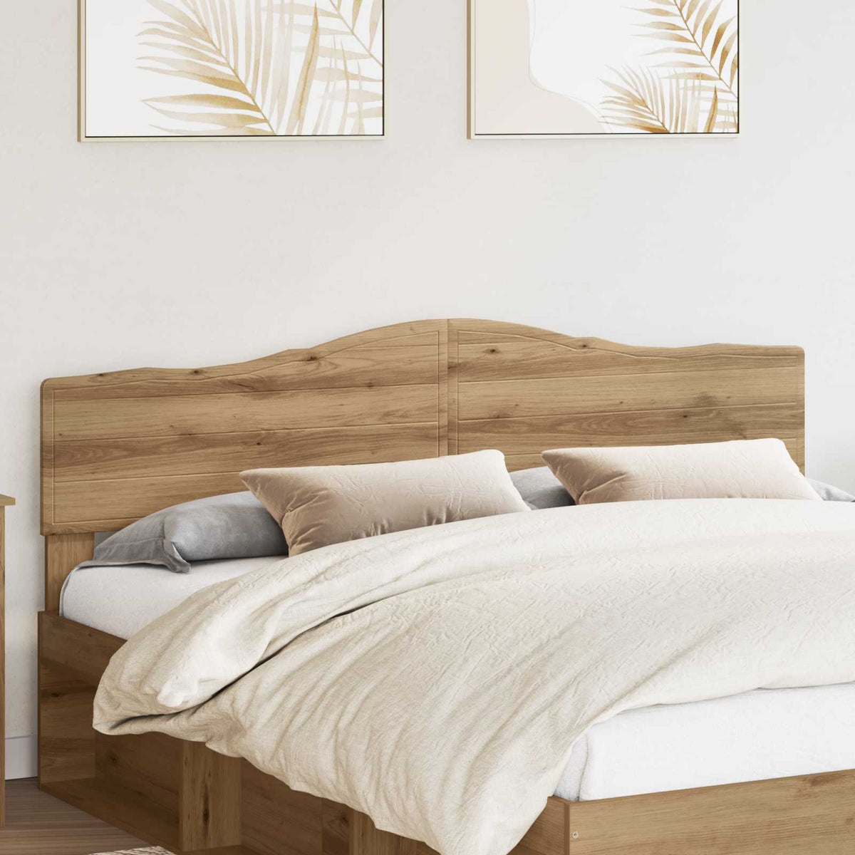 vidaXL Headboard Engineered wood Artisan oak