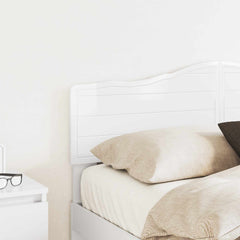vidaXL Headboard Gloss White Engineered wood 3