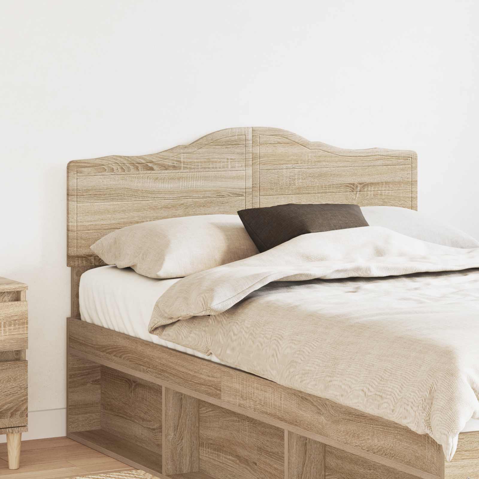 vidaXL Headboard Sonoma Oak Engineered wood 1