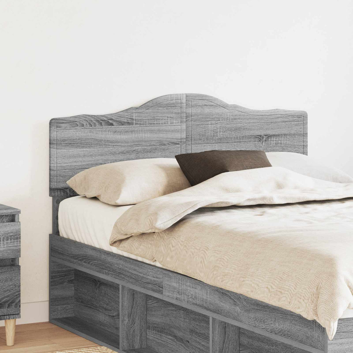 vidaXL Headboard Engineered wood Grey sonoma