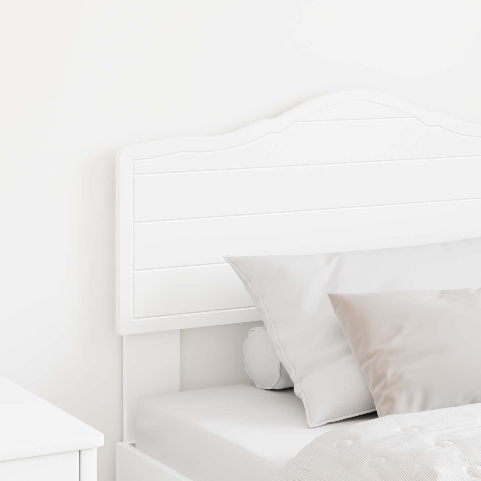 vidaXL Headboard White Engineered wood 3