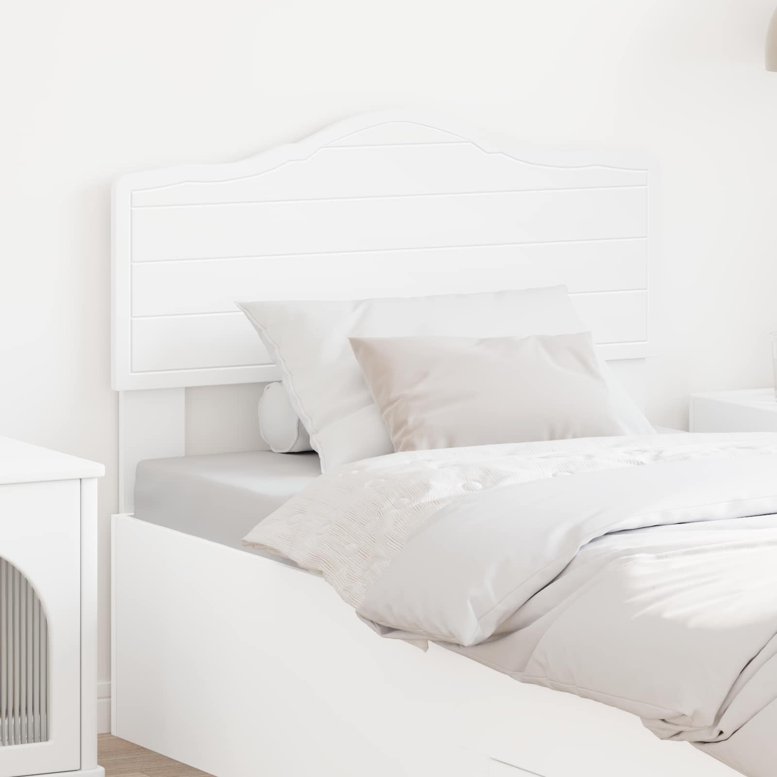 vidaXL Headboard White Engineered wood 1