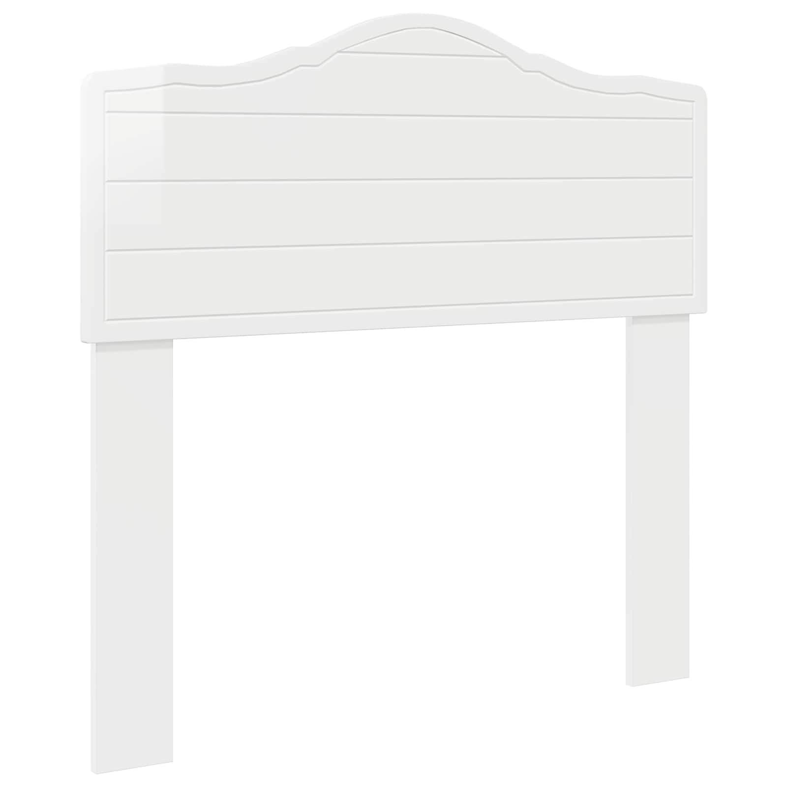 vidaXL Headboard Gloss White Engineered wood 2