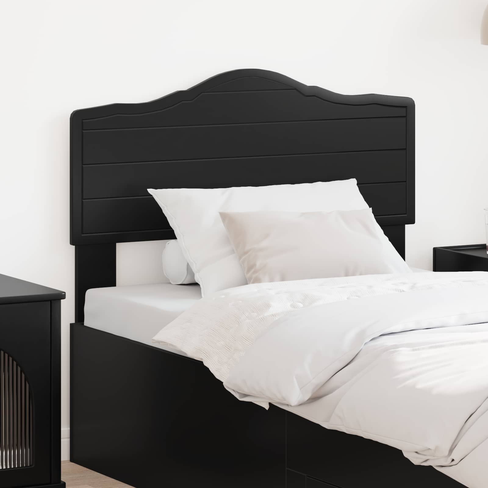 vidaXL Headboard Black Oak Engineered wood 1