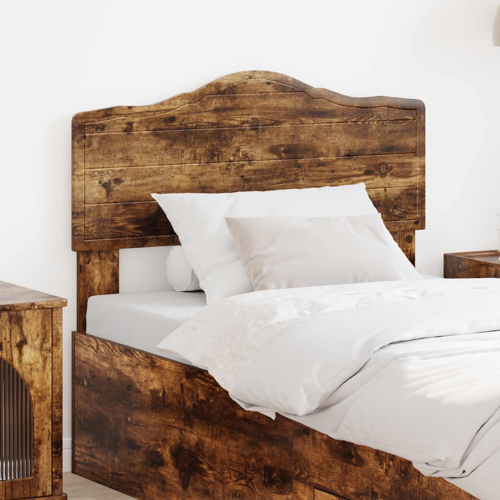 vidaXL Headboard Smoked Oak Engineered wood 1