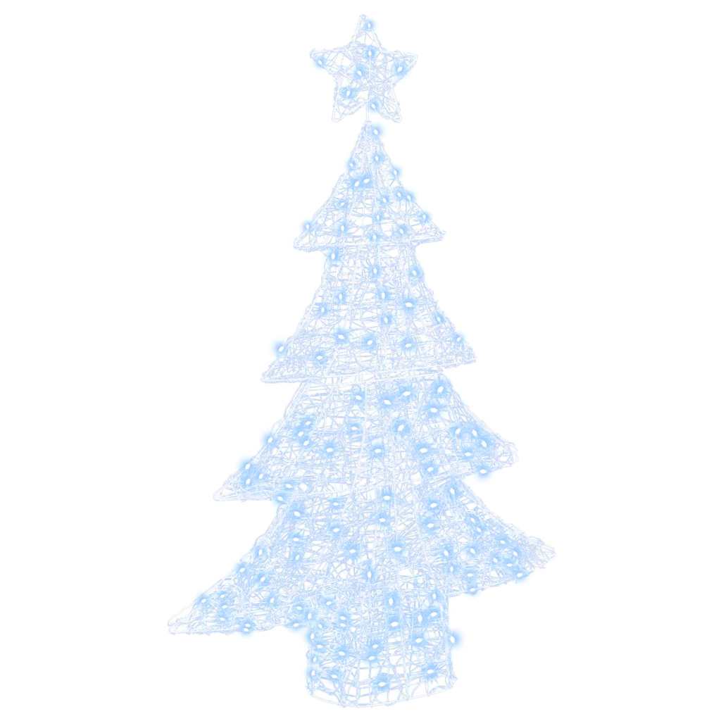 vidaXL Christmas Tree 100 LEDs Cold white 120 cm Acrylic 2