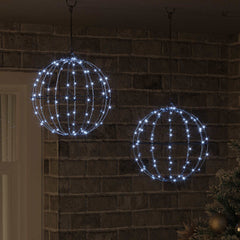vidaXL Christmas Finial Light 2 pcs 192 LEDs Cool White 1