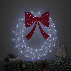 vidaXL Wreath 60 LEDs Cold white 76 x 76 x8.5 cm Acrylic 3