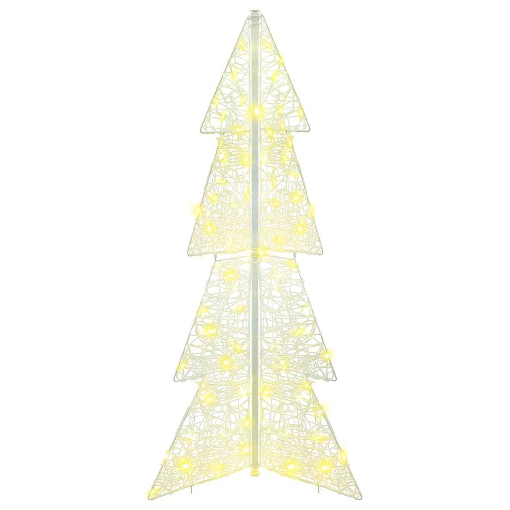 vidaXL Christmas Tree 100 LEDs Warm White 120 cm Acrylic 4