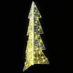 vidaXL Christmas Tree 100 LEDs Warm White 120 cm Acrylic 5