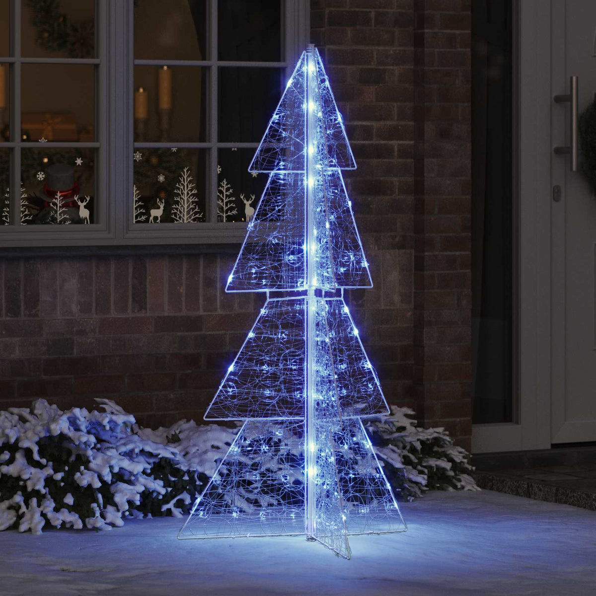 Christmas Tree Acrylic 100 LEDs Blue 150 cm