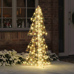 vidaXL Christmas Tree 160 LEDs Warm White 150 cm PET 1