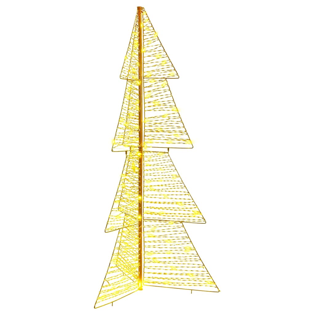 vidaXL Christmas Tree 160 LEDs Warm White 150 cm PET 2