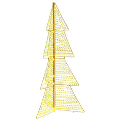 vidaXL Christmas Tree 160 LEDs Warm White 150 cm PET 2