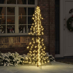 vidaXL Christmas Tree Warm White PET 100 LEDs
