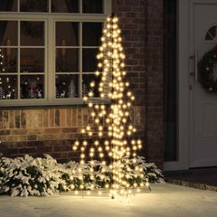 vidaXL Christmas Tree Warm White PET 100 LEDs