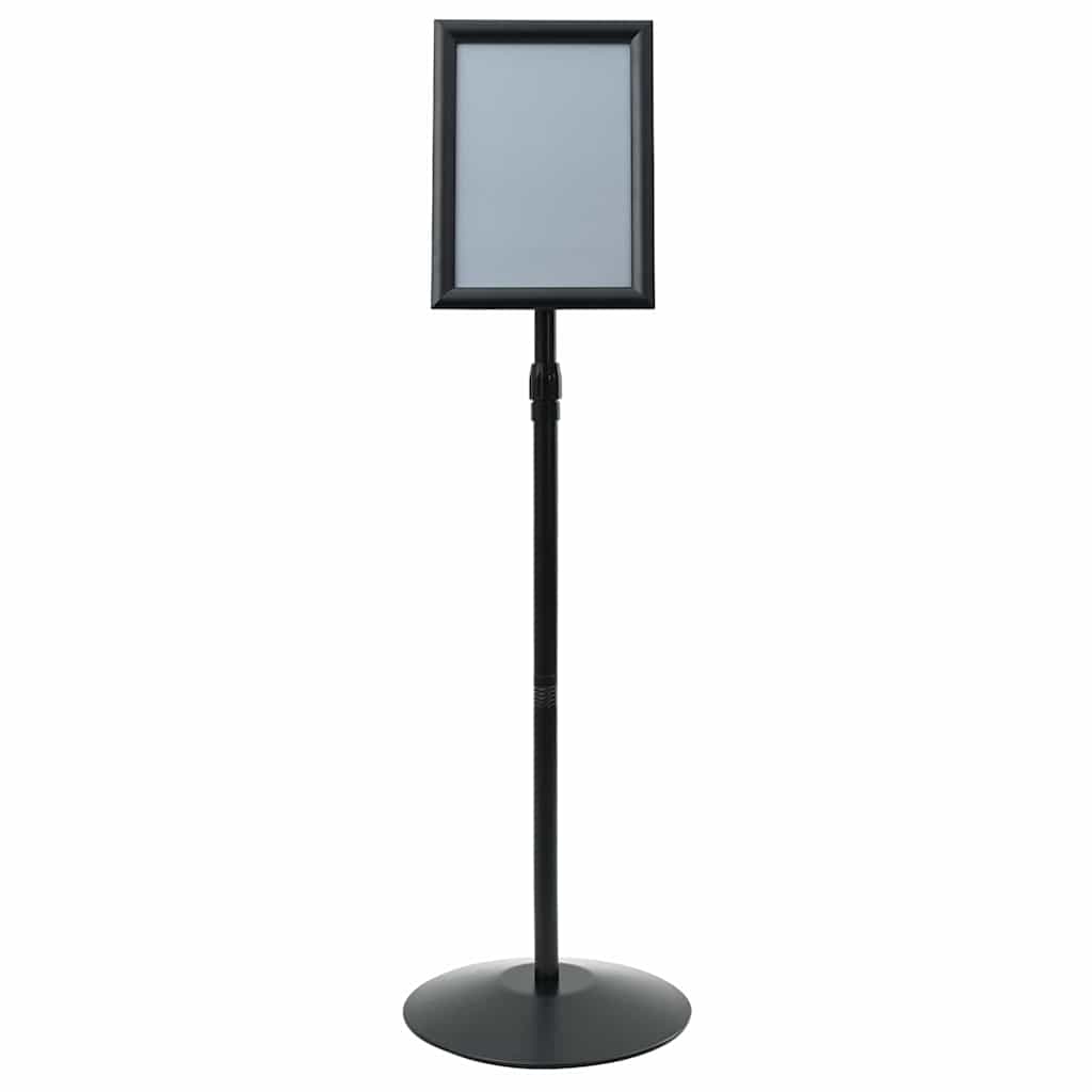 vidaXL Pedestal Poster Stand Height Adjustable Silver A4 PVC and Steel 5