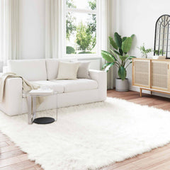 vidaXL Faux Sheepskin Rug TAFALLA Polyester White