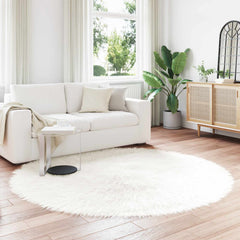 vidaXL Faux Sheepskin Rug TAFALLA Polyester White