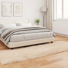 vidaXL Faux Sheepskin Rug TAFALLA Beige 80 x 250 cm Polyester 4
