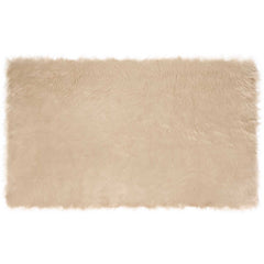 vidaXL Faux Sheepskin Rug TAFALLA Beige 100 x 200 cm Polyester 2