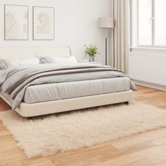 vidaXL Faux Sheepskin Rug TAFALLA Beige 160 x 230 cm Polyester 4