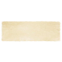 vidaXL Faux Sheepskin Rug TAFALLA Cream 80 x 250 cm Polyester 2
