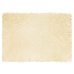 vidaXL Faux Sheepskin Rug TAFALLA Cream 160 x 230 cm Polyester 2