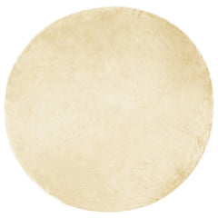 vidaXL Faux Sheepskin Rug TAFALLA Cream Ø 200 cm Polyester 2