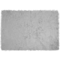 vidaXL Faux Sheepskin Rug TAFALLA Grey 120 x 170 cm Polyester 2