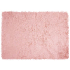 vidaXL Faux Sheepskin Rug TAFALLA Pink 120 x 170 cm Polyester 2