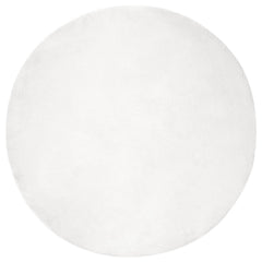 vidaXL Anti-Slip Faux Rabbit Fur Rug OLITE White Ø 200 cm Polyester 2