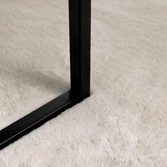 vidaXL Anti-Slip Faux Rabbit Fur Rug OLITE Beige Ø 200 cm Polyester 6