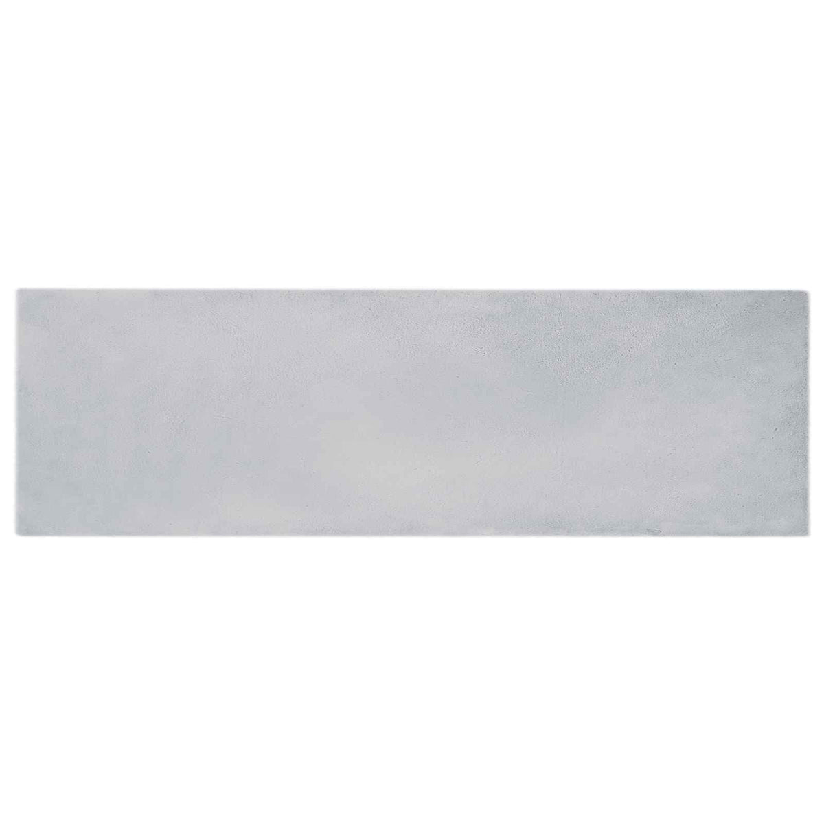 Anti-Slip Faux Rabbit Fur Rug OLITE Polyester Grey 50 x 80–Ø 120 cm 80 x 250 cm