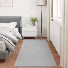 vidaXL Anti-Slip Faux Rabbit Fur Rug OLITE Grey 100 x 200 cm Polyester 4